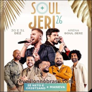 Jericoacoara Réveillon 2026 no litoral cearense : festa na virada de ano, Réveillon Soul Jeri