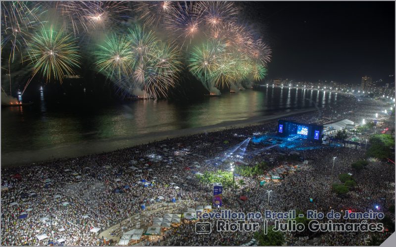 Praia de Copacabana Reveillon no Rio de Janeiro Sortimento Reveillon no Brasil