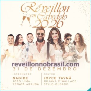 Réveillon de Cabedelo na Paraíba : shows na virada de ano nos bairros de Formosa e Intermares