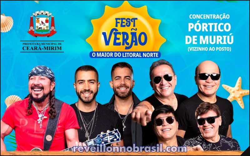 Ceará-Mirim Réveillon 2025 na Praia de Muriú : shows na virada de ano