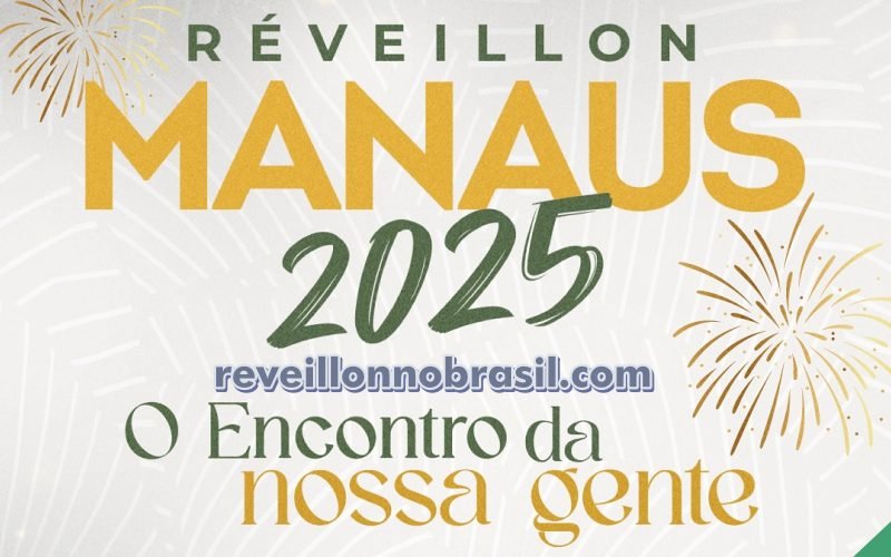 Manaus Réveillon 2025 : três palcos e shows com Kevin o Chris, Pablo, banda Magníficos e Fernandinho