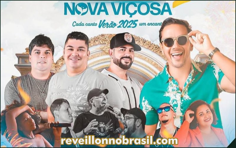 Nova Viçosa Réveillon 2025 na Bahia : dois dias de shows na virada de ano