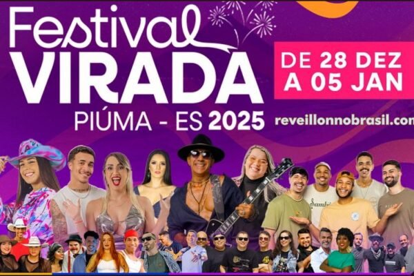 Piúma Réveillon 2025 no Espírito Santo : programação festival da virada de  28 de dezembro a 5 de janeiro