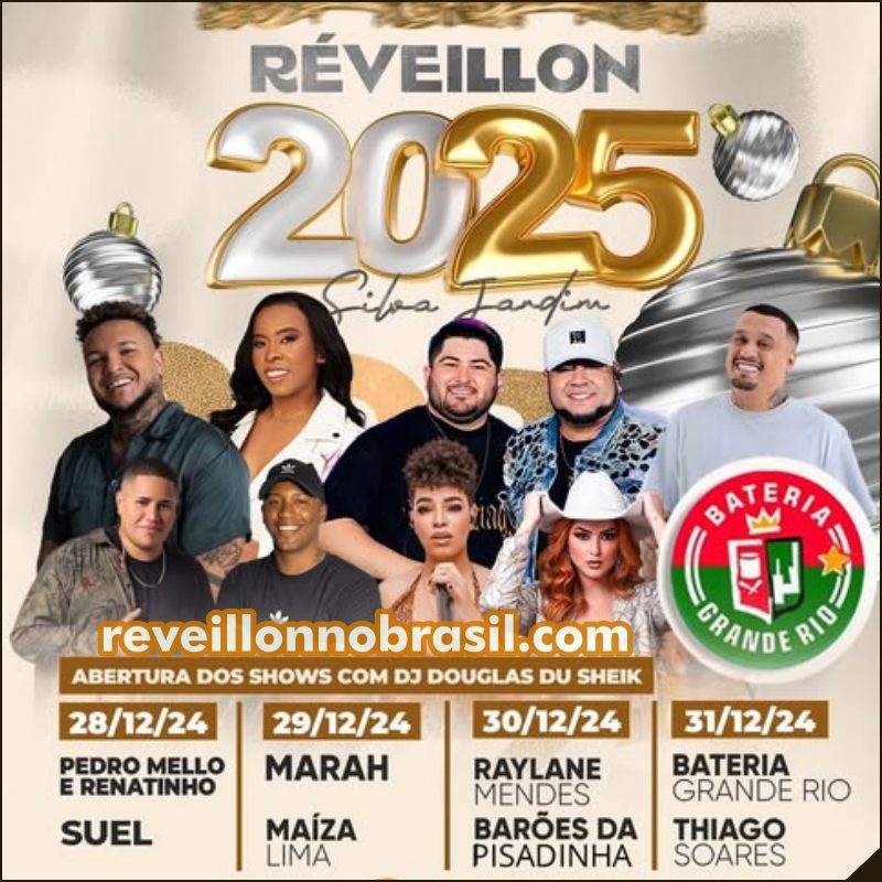 Silva Jardim Réveillon 2025 no Rio de Janeiro : 4 dias de shows para celebrar a virada de ano