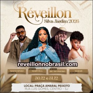 Silva Jardim Réveillon 2026 no Rio de Janeiro - Shows Réveillon de Solva Jardim - Sortimentos Virada de Ano