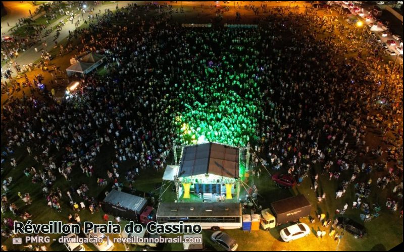 Praia do Cassino Réveillon 2026 em Rio Grande : shows e queima de fogos na virada de ano