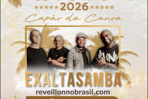 Réveillon 2026 em Capão da Canoa no litoral gaúcho : Exaltasamba, DJ e queima de fogos virada de ano na Beira-Mar