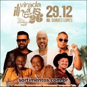 Réveillon em Ilhéus na Bahia : Virada Ilhéus 2026 terá três dias com shows nacionais e queima de fogos